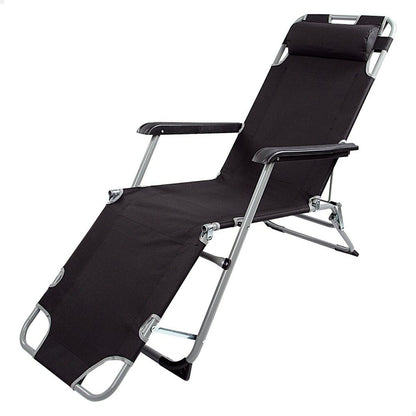 Reclining lounder Aktive Black 177 x 34 x 47 cm