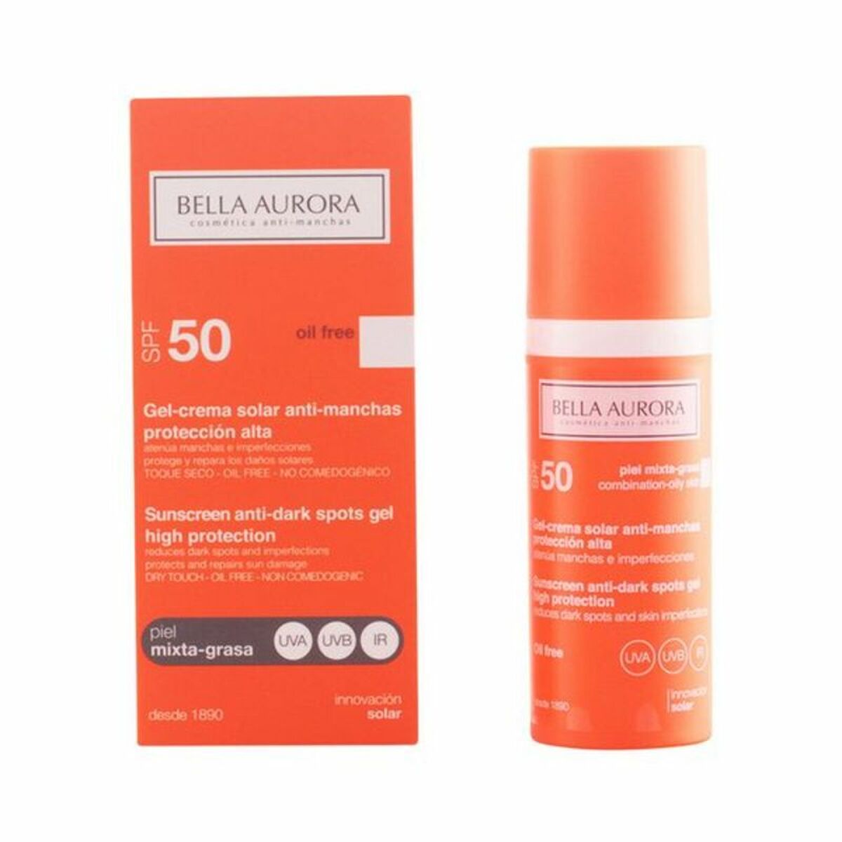 Anti Brown Spot Sun Cream Spf 50 Bella Aurora Bella Aurora Solar Spf 50 50 ml