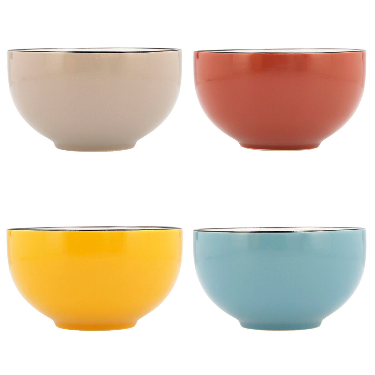 Bowl Quid Frappe Colorado Ceramic Multicolour (510 ml) (Pack 6x) Quid