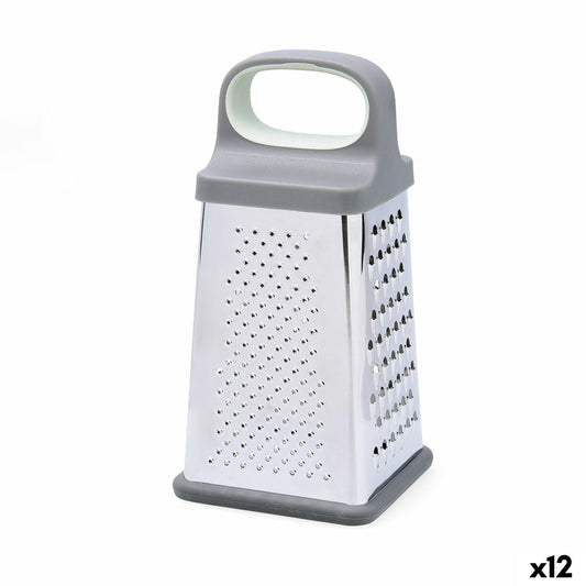 Multi-purpose grater Quid Ozon Grey Metal 22 x 10 x 10 cm (12 Units) Quid