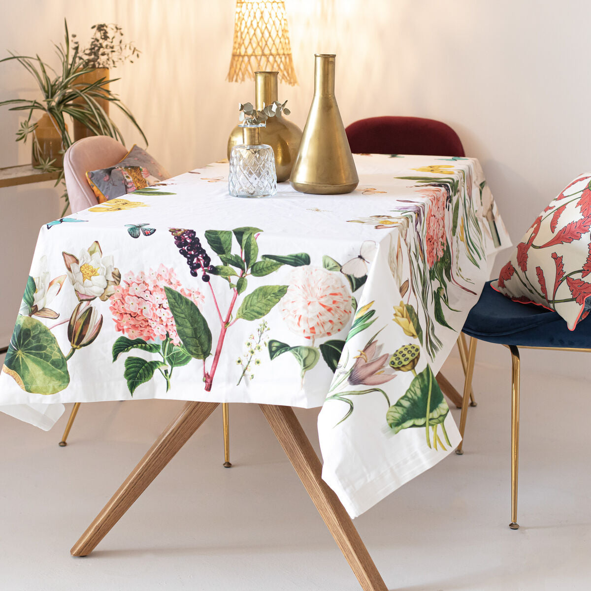 Tablecloth HappyFriday Spring time Multicolour 150 x 150 cm