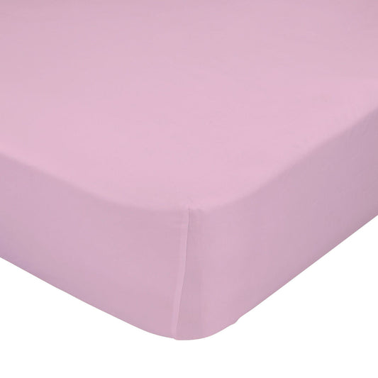 Fitted sheet HappyFriday BASIC KIDS Pink 90 x 200 x 32 cm