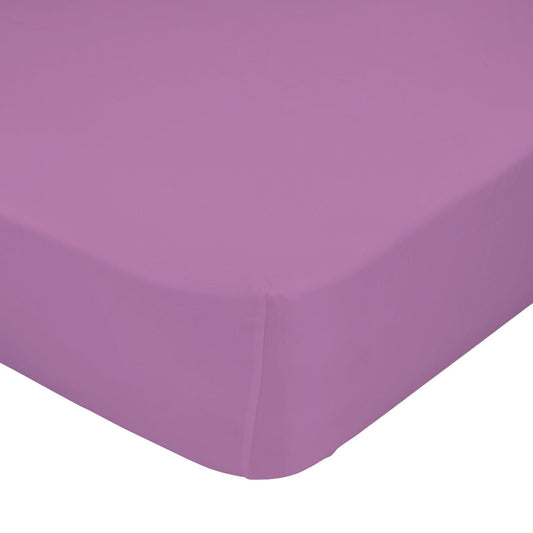 Fitted sheet HappyFriday BASIC KIDS Lilac 105 x 200 x 32 cm