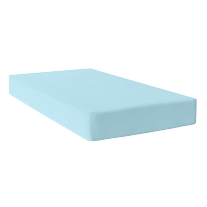 Fitted sheet HappyFriday BASIC KIDS Blue 105 x 200 x 32 cm