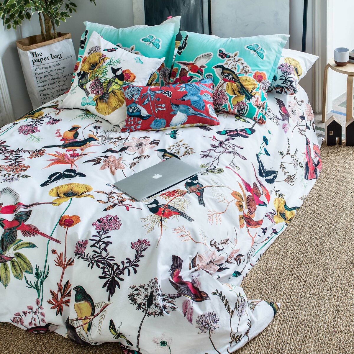 Nordic cover HappyFriday Birds of paradise Multicolour 155 x 220 cm