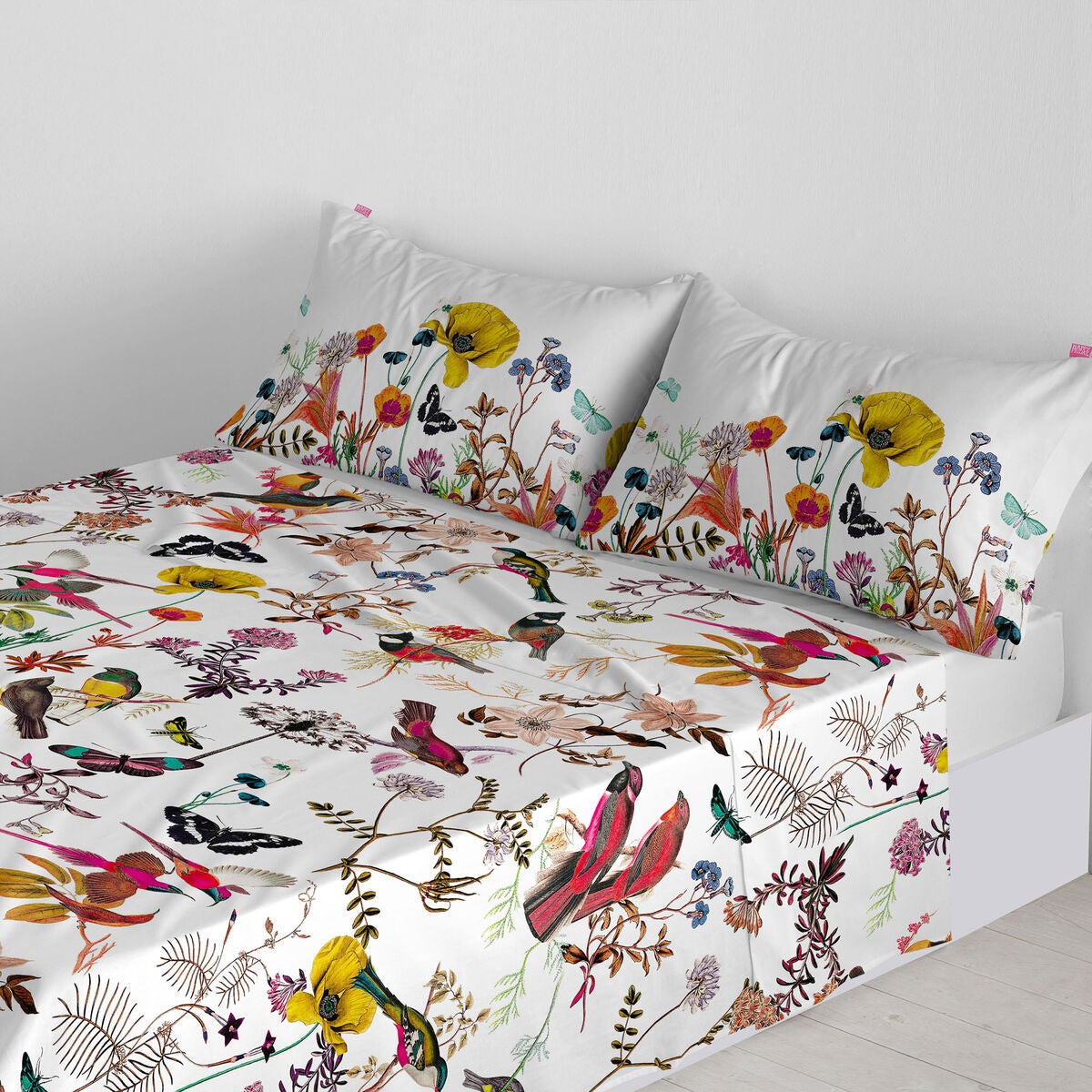 Top sheet HappyFriday Birds of paradise Multicolour 260 x 270 cm