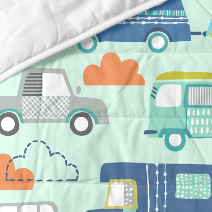 Bedspread (quilt) HappyFriday Moshi Moshi Multicolour 180 x 260 cm Cars