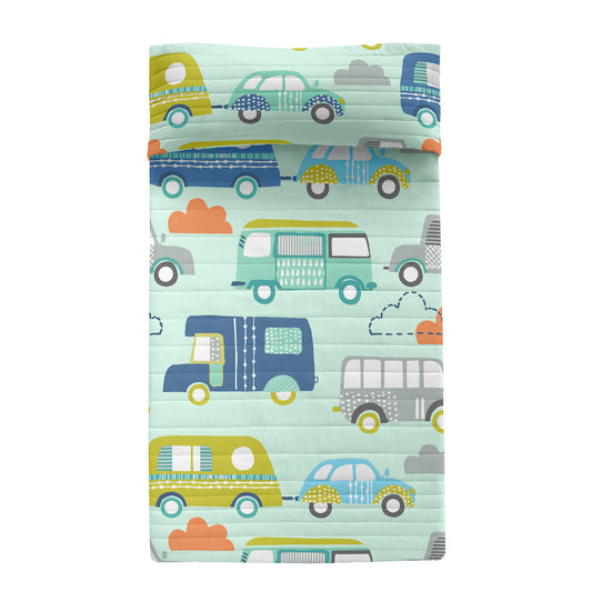 Bedspread (quilt) HappyFriday Moshi Moshi Multicolour 180 x 260 cm Cars