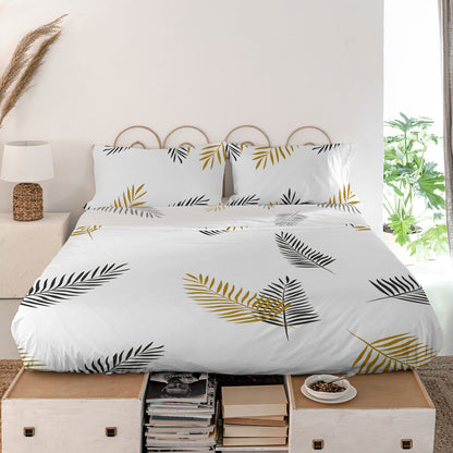 Top sheet HappyFriday Blanc Foliage Multicolour 260 x 270 cm