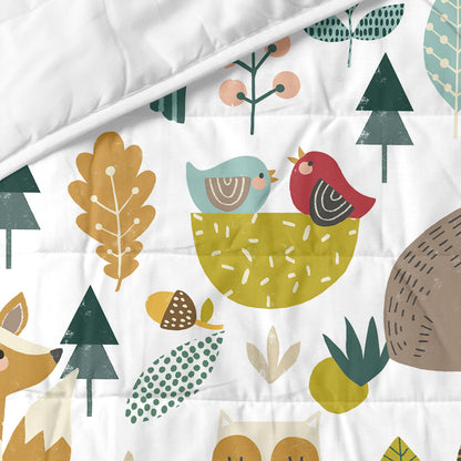 Bedspread (quilt) HappyFriday Moshi Moshi Multicolour 180 x 260 cm Forest