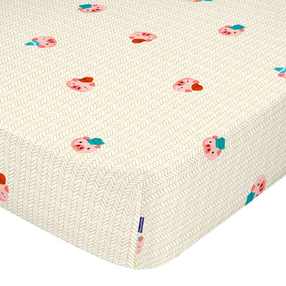 Fitted sheet HappyFriday MR FOX Multicolour 90 x 200 x 32 cm