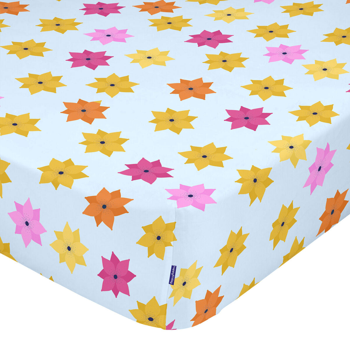 Fitted sheet HappyFriday MR FOX Multicolour 105 x 200 x 32 cm