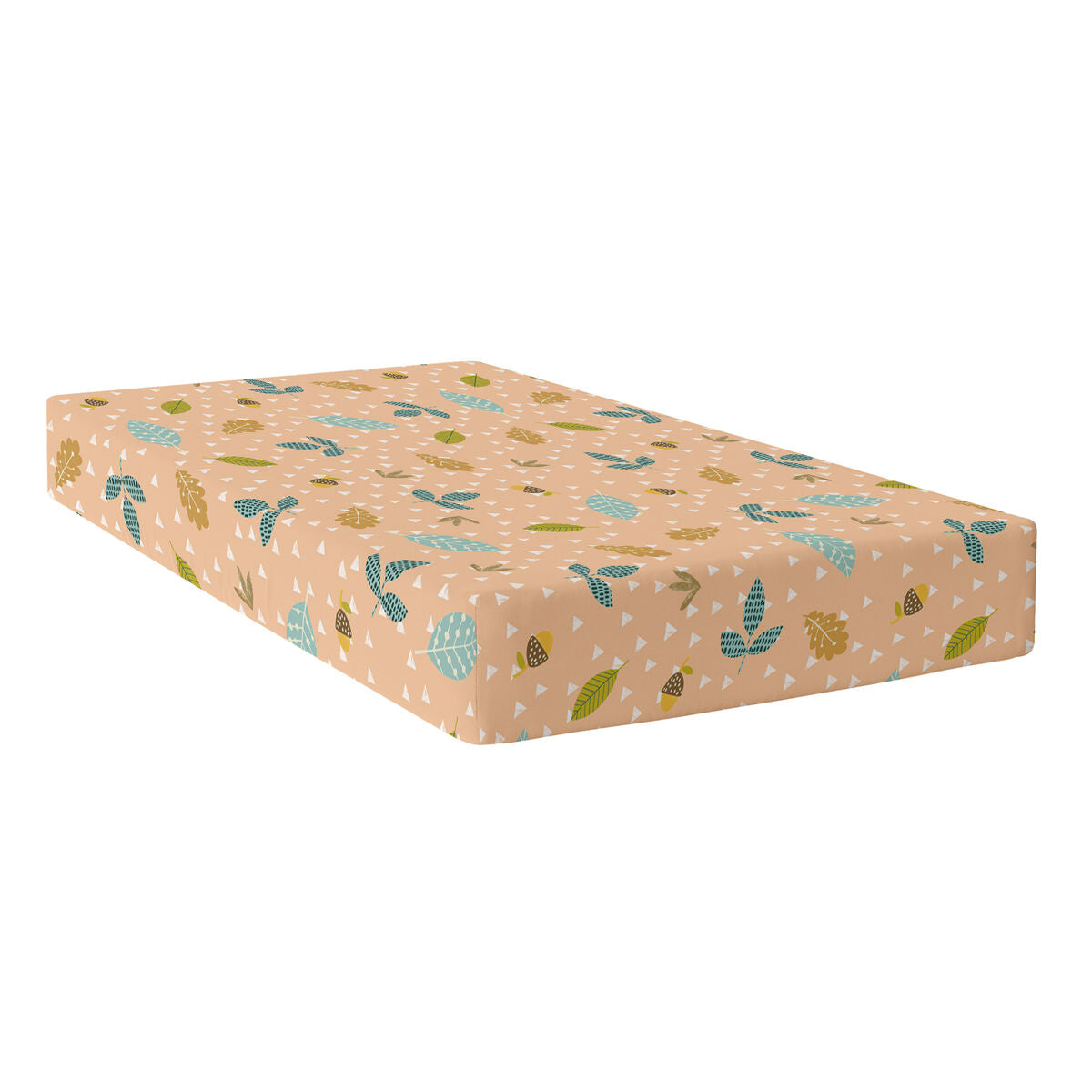 Fitted bottom sheet HappyFriday Moshi Moshi Harvestwood Multicolour 90 x 200 x 32 cm