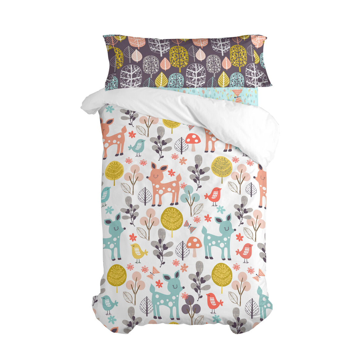 Fitted sheet HappyFriday MOSHI MOSHI Multicolour Single