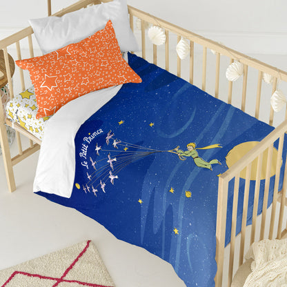 Duvet cover set HappyFriday Le Petit Prince Migration Multicolour Baby Crib 2 Pieces