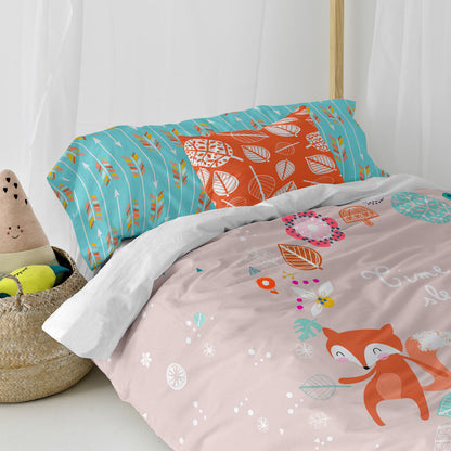 Duvet cover set HappyFriday Moshi Moshi Fantasy Multicolour 2 Pieces