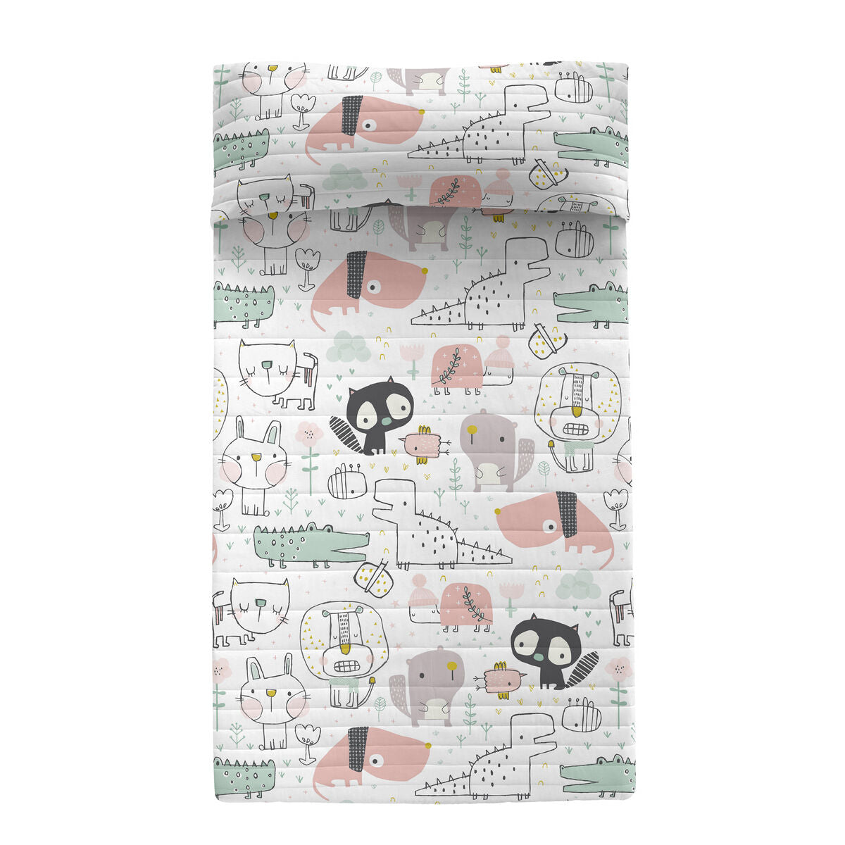 Bedspread (quilt) HappyFriday Moshi Moshi Multicolour 200 x 260 cm animals