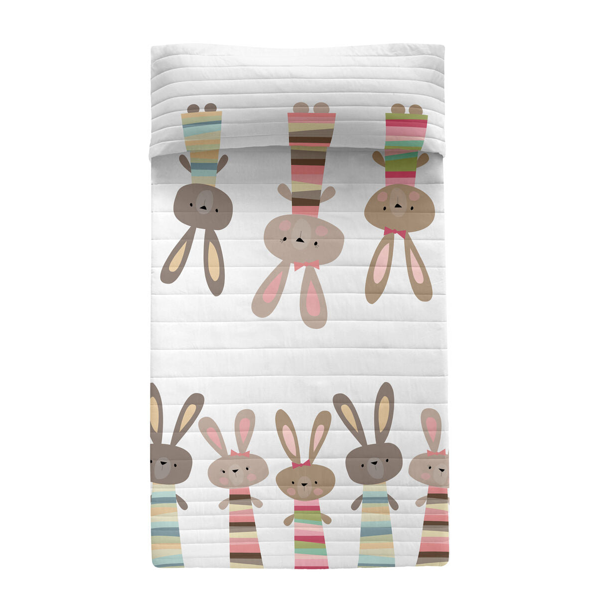 Bedspread (quilt) HappyFriday Moshi Moshi Multicolour 200 x 260 cm Rabbit