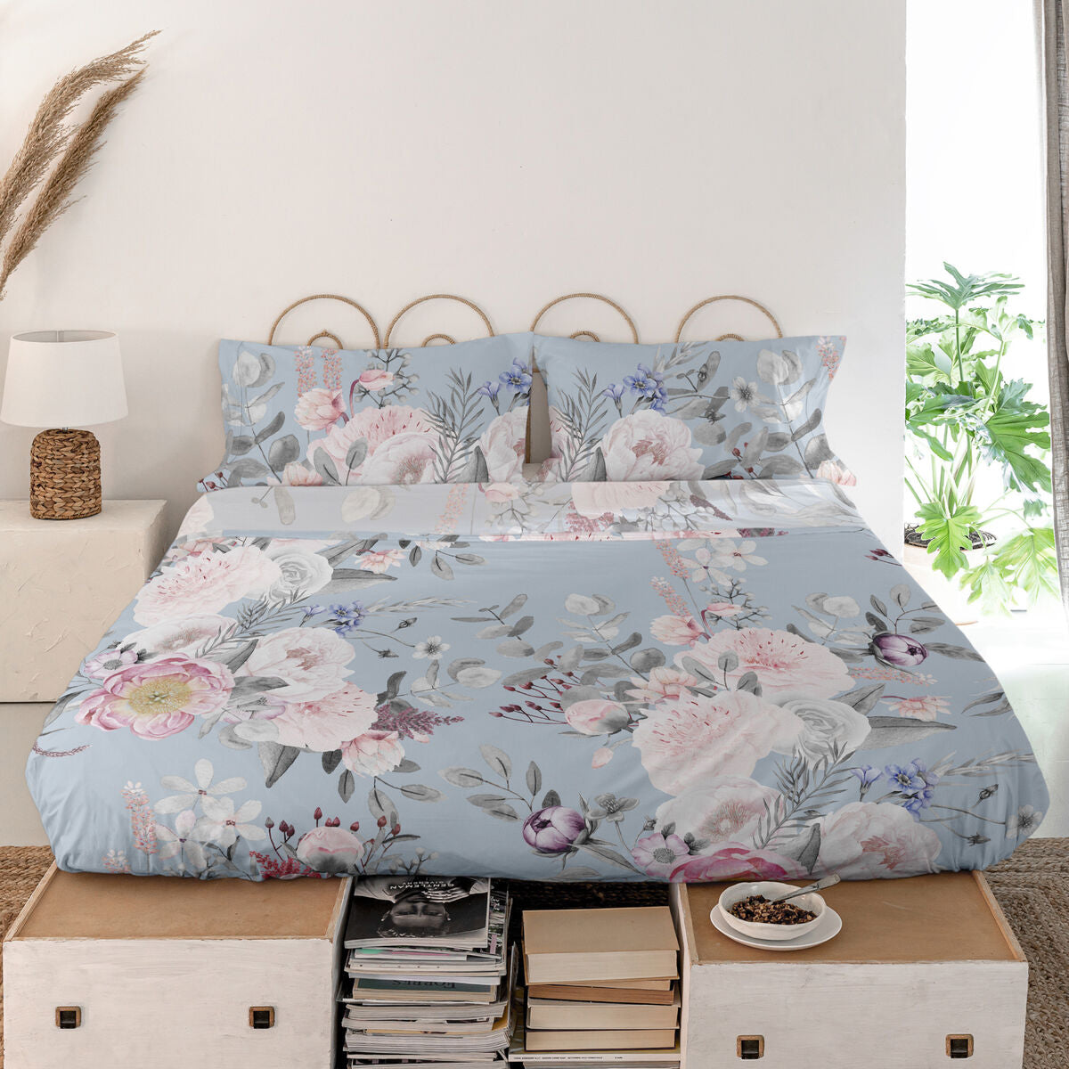 Top sheet HappyFriday Soft bouquet Multicolour 180 x 270 cm