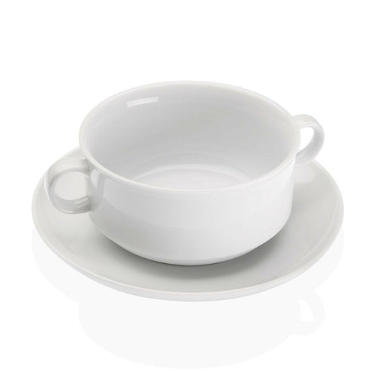 Soup Bowls Versa White 17 x 6 x 12,3 cm Versa