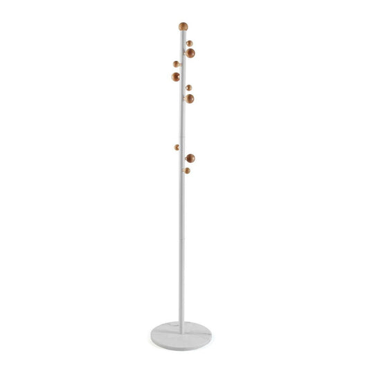 Hat stand Versa Nova White Wood Metal 34,5 x 174,5 x 34,5 cm