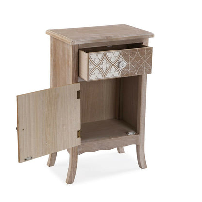 Nightstand Versa Lyra Paolownia wood MDF Wood 30 x 70 x 45 cm