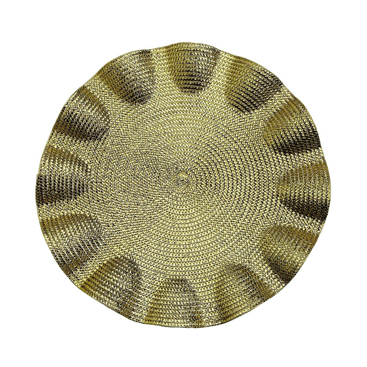 Table Mat Versa Golden Plastic 38 x 38 cm