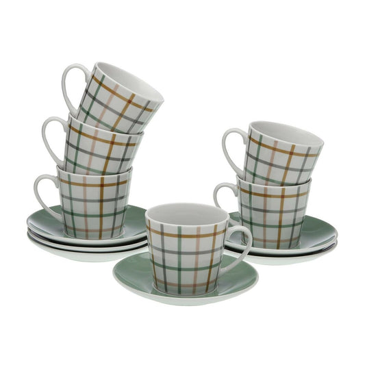 Set of 6 Cups with Plate Versa Peter Porcelain Versa