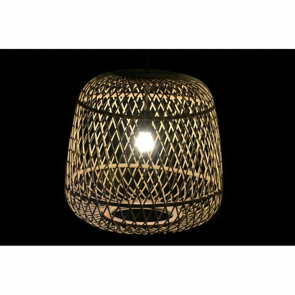 Ceiling Light DKD Home Decor Light brown Rattan (44 x 44 x 41 cm)