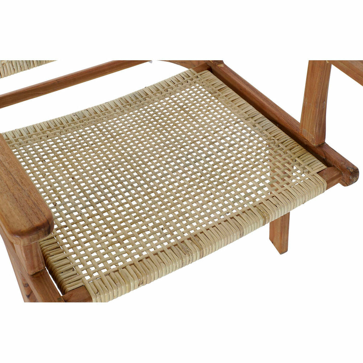 Armchair DKD Home Decor MB-182316 Natural Teak Light brown Rattan (69 x 78 x 68 cm)