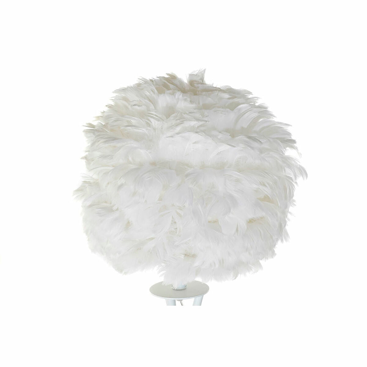 Floor Lamp DKD Home Decor Metal White Feather (40 x 40 x 150 cm)