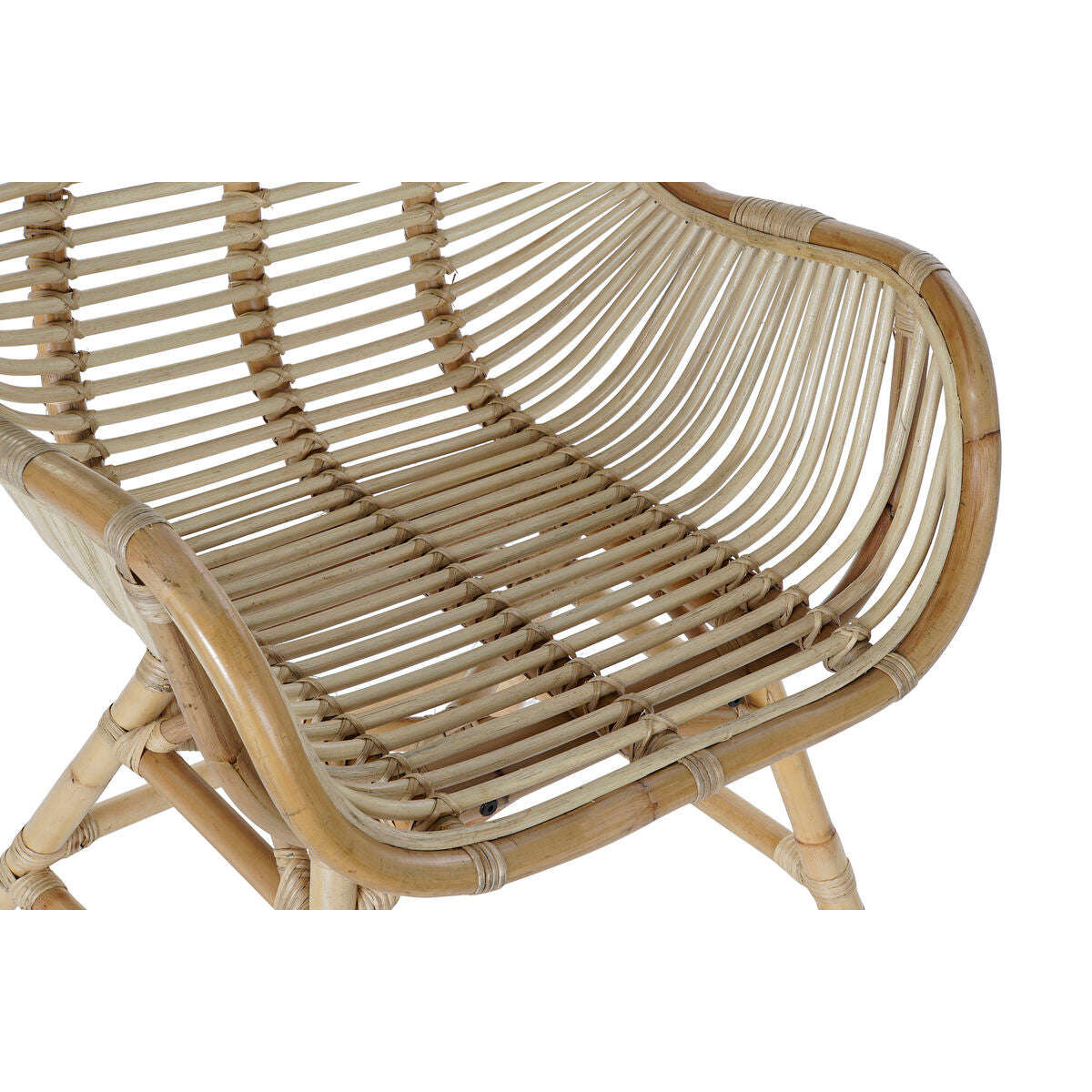 Garden chair DKD Home Decor Multicolour Natural Rattan 61 x 58 x 92 cm 62 x 62 x 92 cm