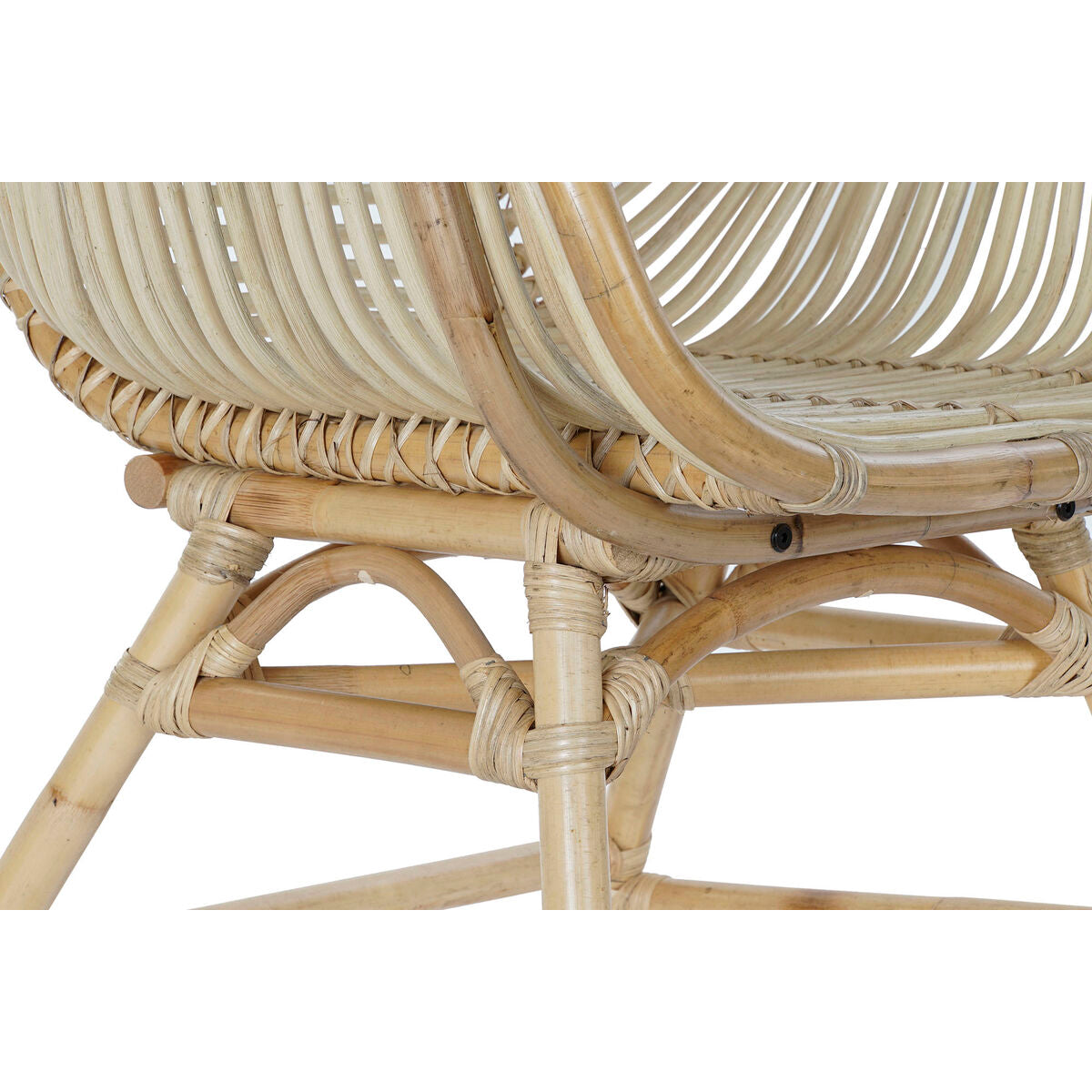 Garden chair DKD Home Decor Multicolour Natural Rattan 61 x 58 x 92 cm 62 x 62 x 92 cm