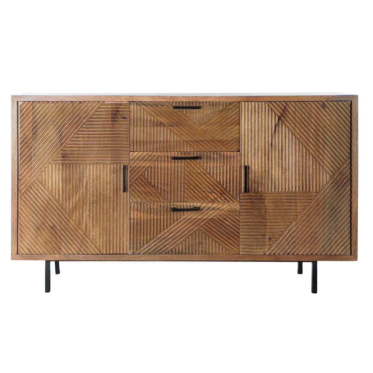 Sideboard DKD Home Decor Natural Metal Mango wood (145 x 40 x 86 cm)