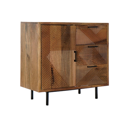 Sideboard DKD Home Decor Natural Metal Mango wood 90 x 40 x 87 cm