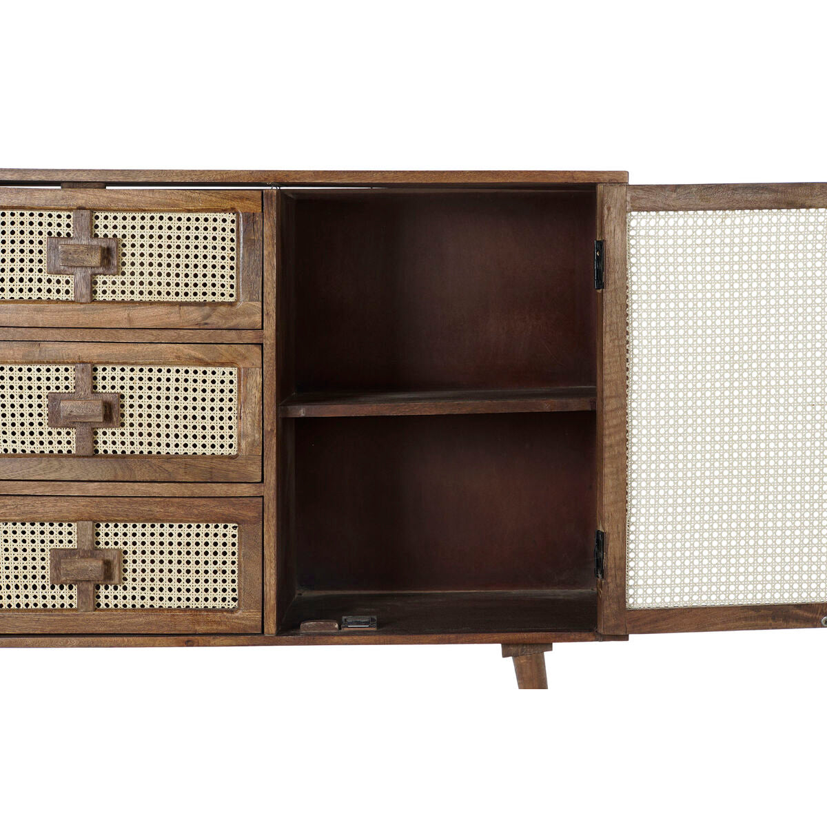 Sideboard DKD Home Decor Rattan Mango wood (150.5 x 40.5 x 86 cm)