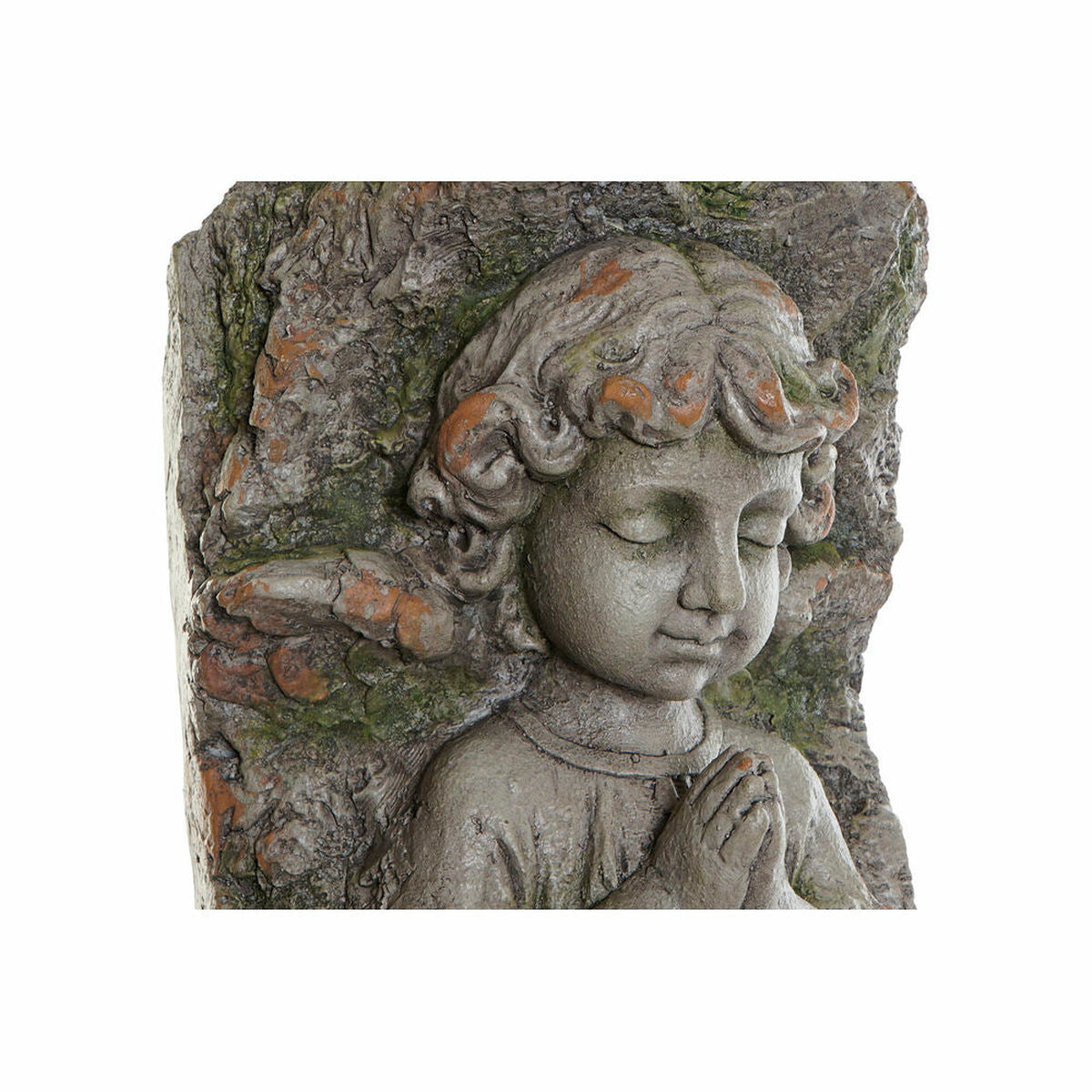 Planter DKD Home Decor Fibreglass Grey Angel (29 x 22 x 74 cm)