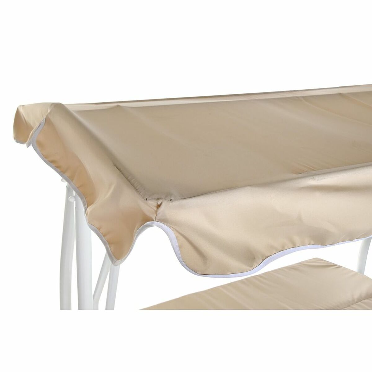 Bench DKD Home Decor Beige Swing Polyester Steel (210 x 120 x 164 cm)