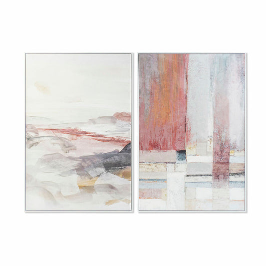 Painting DKD Home Decor 82,5 x 4,5 x 122,5 cm Abstract Urban (2 Units)