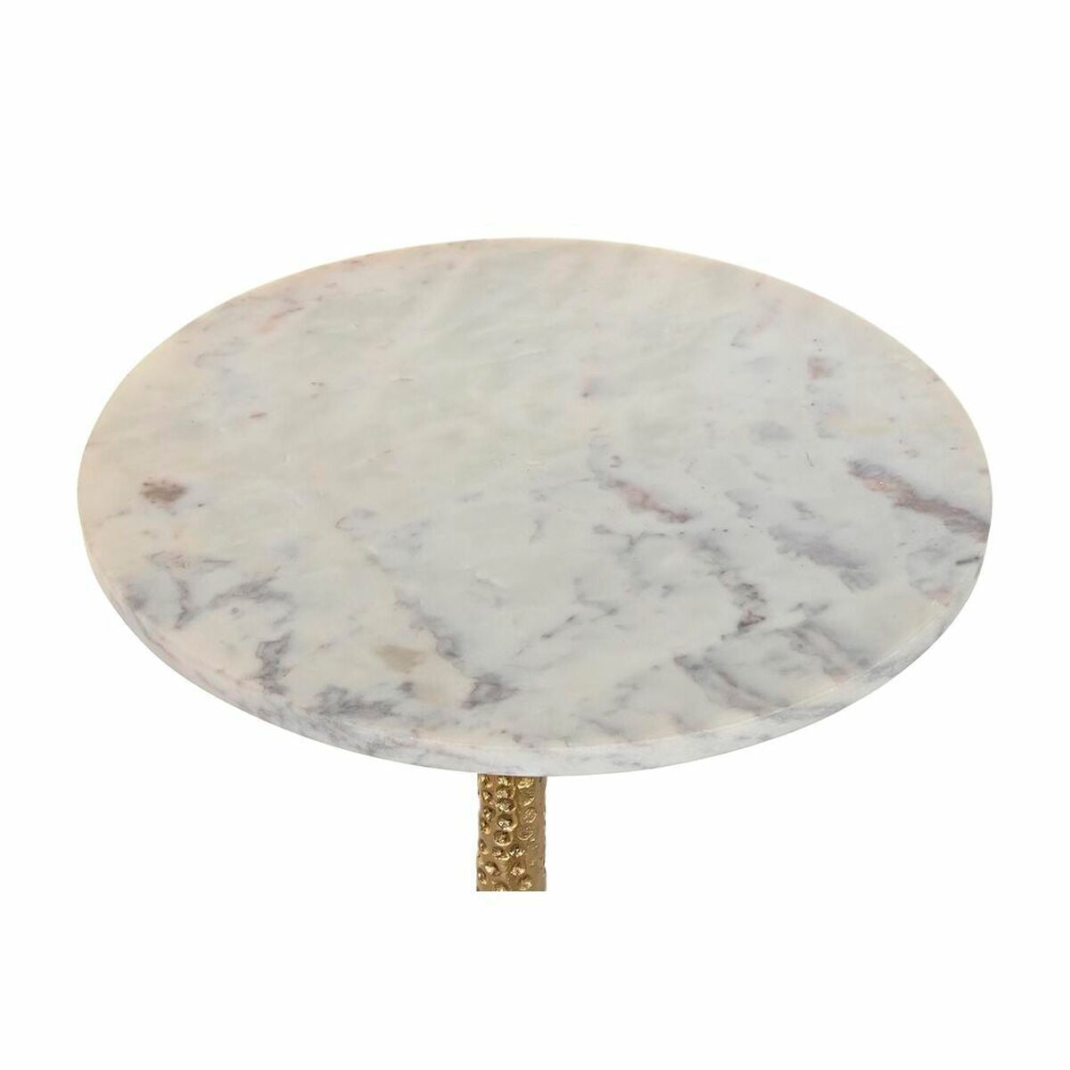 Console DKD Home Decor White Golden Aluminium Marble 40 x 40 x 61 cm