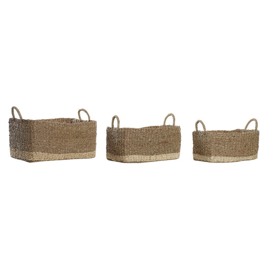 Basket set DKD Home Decor (45 x 30 x 24 cm) DKD Home Decor