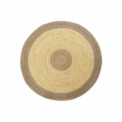 Carpet DKD Home Decor Brown White Yellow (200 x 200 x 1 cm)