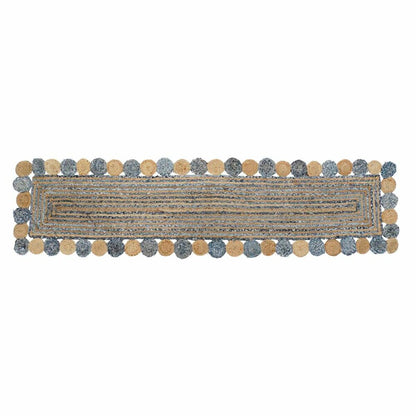 Carpet DKD Home Decor Blue Brown Indian Man (60 x 240 x 1 cm)