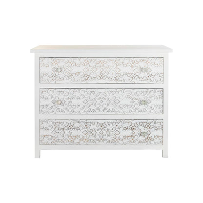 Chest of drawers DKD Home Decor White Mango wood (100 x 50 x 80 cm)