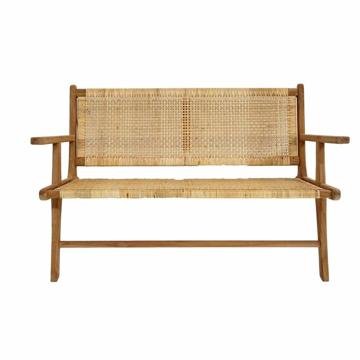 Bench DKD Home Decor Brown Natural 120 x 76 x 68 cm