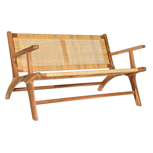 Bench DKD Home Decor Brown Natural 120 x 76 x 68 cm