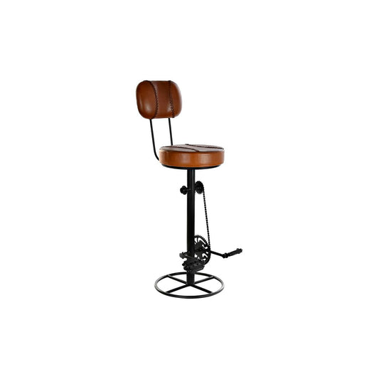 Stool DKD Home Decor Brown Black Metal 45 x 45 x 118 cm DKD Home Decor