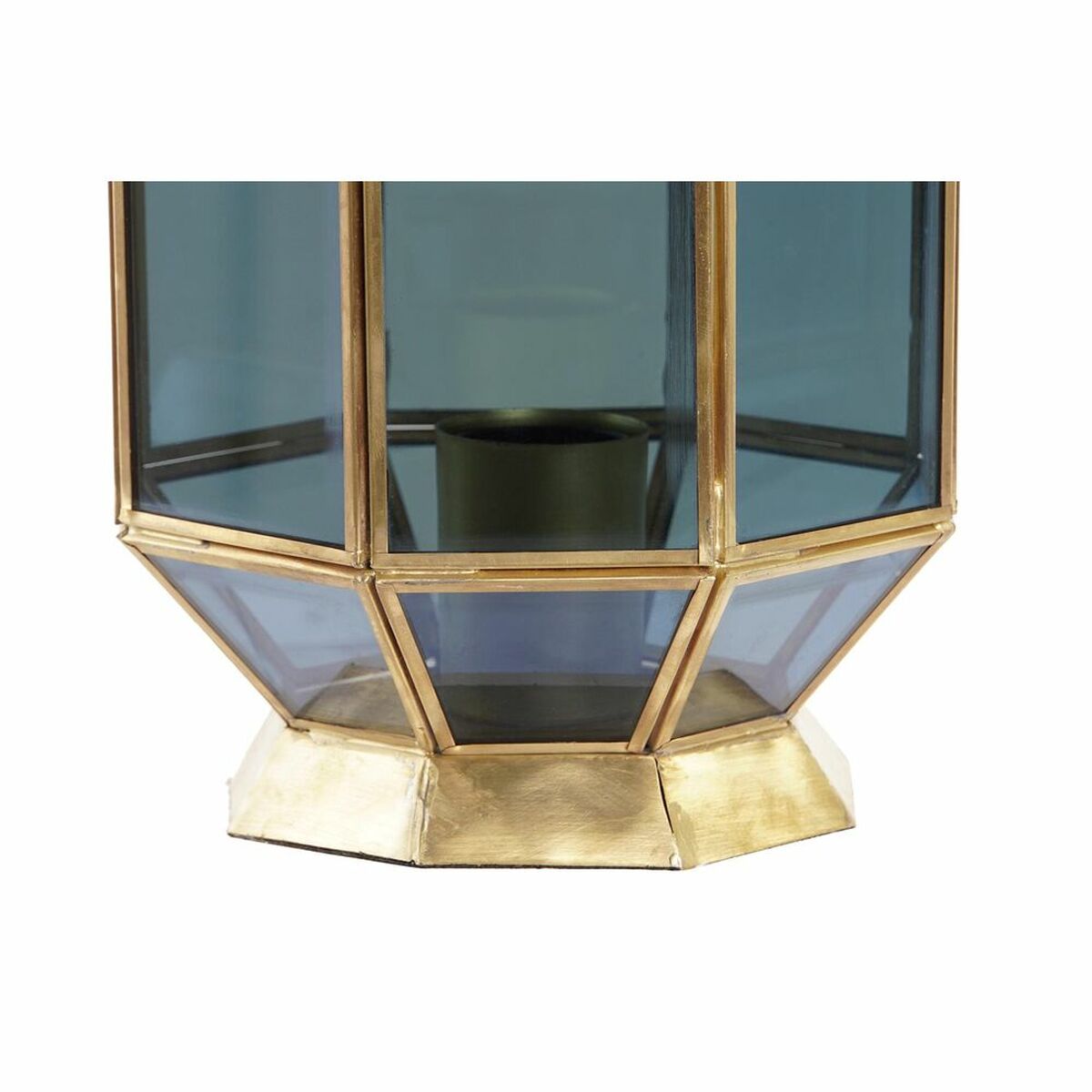 Desk lamp DKD Home Decor Crystal Blue Golden 220 V Brass 50 W Modern (18 x 19 x 29 cm)