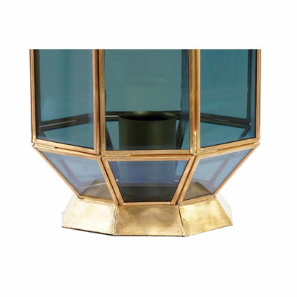 Desk lamp DKD Home Decor Crystal Blue Golden 220 V Brass 50 W Modern (18 x 19 x 29 cm)