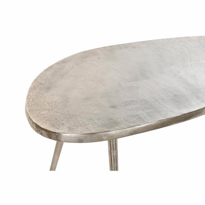 Side table DKD Home Decor Silver Aluminium (72 x 36 x 52 cm)